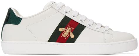 gucci white jordans with bee|Gucci women's sneakers.